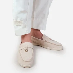 Wheres That From Suede Loafer in Cream