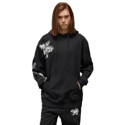 Y-3 Graphic French Terry Hoodie in Black