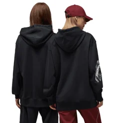 Y-3 Graphic French Terry Hoodie in Black
