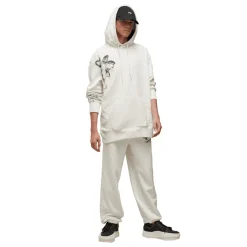 Y-3 Graphic French Terry Hoodie in Off White