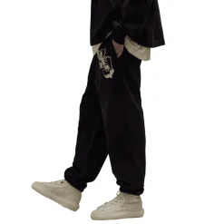 Y-3 Graphic French Terry Joggers in Black