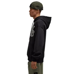 Y-3 Graphic Logo Hoodie in Black