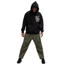Y-3 Graphic Logo Hoodie in Black