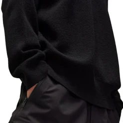 Y-3 Logo Knit Crewneck Sweatshirt in Black