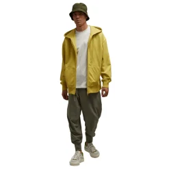Y-3 Organic Cotton Terry Zip Hoodie in Yellow