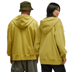 Y-3 Organic Cotton Terry Zip Hoodie in Yellow