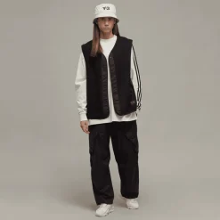 Y-3 3-Stripes Long Sleeve T-Shirt in Off White